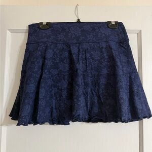 Offline by Aerie Navy Floral Skort